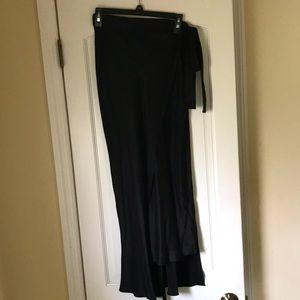 NEW TOPSHOP Silk Black Skirt